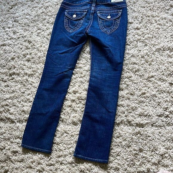 True Religion RN#112790 Low Rise Strait Leg Jeans size 28 - Picture 1 of 16
